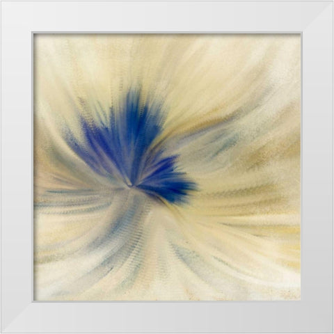 Blue Bloom 2 White Modern Wood Framed Art Print by Allen, Kimberly