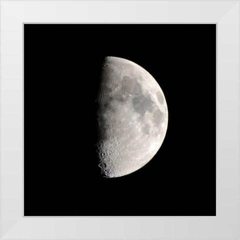 Half Moon White Modern Wood Framed Art Print by Allen, Kimberly
