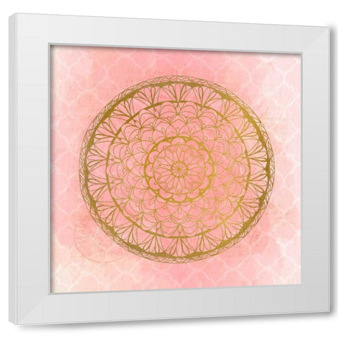Medallion 2 White Modern Wood Framed Art Print by Allen, Kimberly