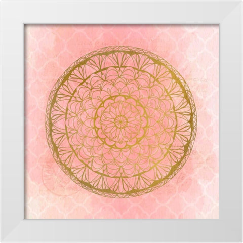 Medallion 2 White Modern Wood Framed Art Print by Allen, Kimberly