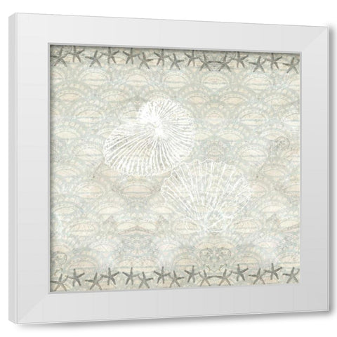 At The Shore White Modern Wood Framed Art Print by Allen, Kimberly