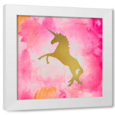 Unicorn Square 2 White Modern Wood Framed Art Print by Allen, Kimberly