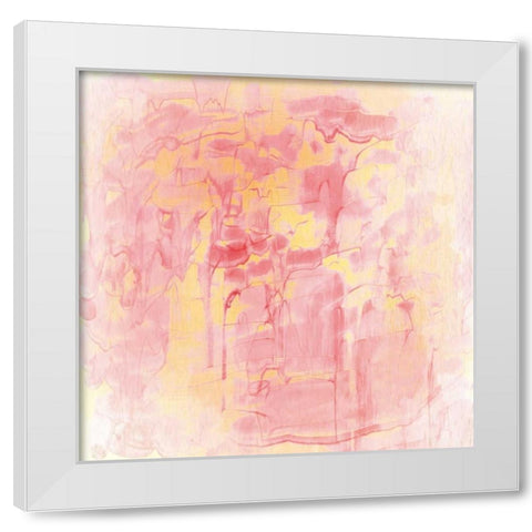 Rose Gold White Modern Wood Framed Art Print by Allen, Kimberly