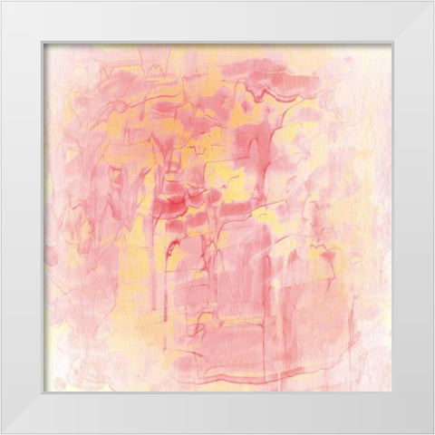Rose Gold White Modern Wood Framed Art Print by Allen, Kimberly