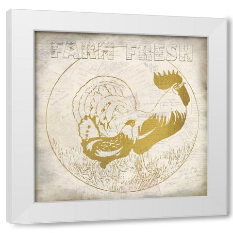 Golden Farm Fresh White Modern Wood Framed Art Print by Allen, Kimberly