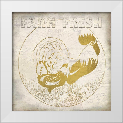 Golden Farm Fresh White Modern Wood Framed Art Print by Allen, Kimberly