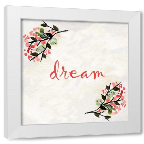Floral Dream White Modern Wood Framed Art Print by Allen, Kimberly