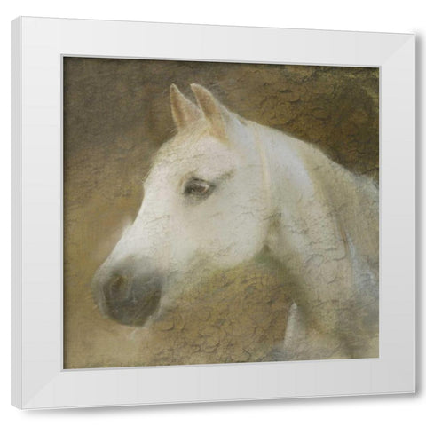 Graceful Horse White Modern Wood Framed Art Print by Allen, Kimberly