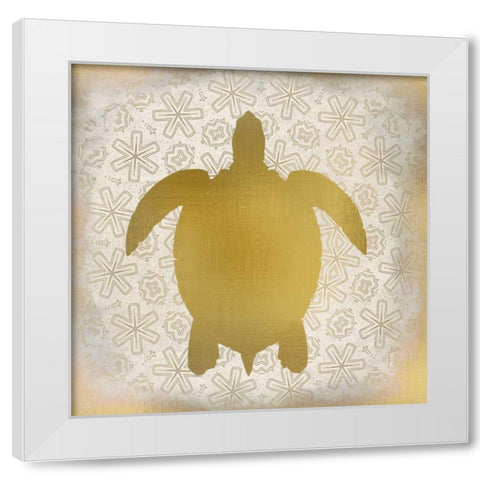 Ocean Dream in Gold 1 White Modern Wood Framed Art Print by Allen, Kimberly