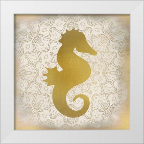 Ocean Dream in Gold 2 White Modern Wood Framed Art Print by Allen, Kimberly
