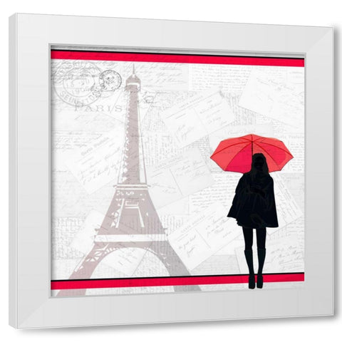 A Night in Paris White Modern Wood Framed Art Print by Allen, Kimberly