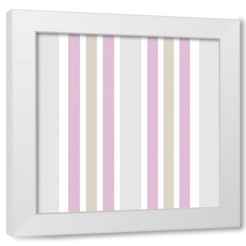 Fashionista Pattern White Modern Wood Framed Art Print by Allen, Kimberly