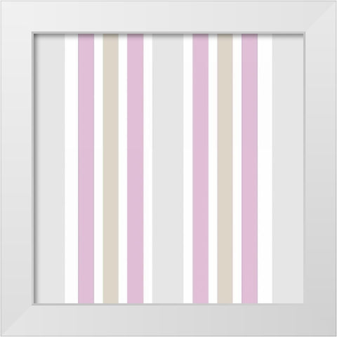 Fashionista Pattern White Modern Wood Framed Art Print by Allen, Kimberly