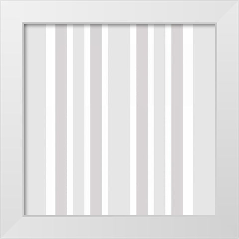 Night In Paris Pattern White Modern Wood Framed Art Print by Allen, Kimberly