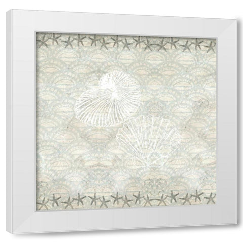 At The Shore White Modern Wood Framed Art Print by Allen, Kimberly