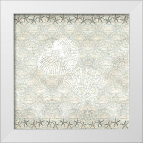 At The Shore White Modern Wood Framed Art Print by Allen, Kimberly