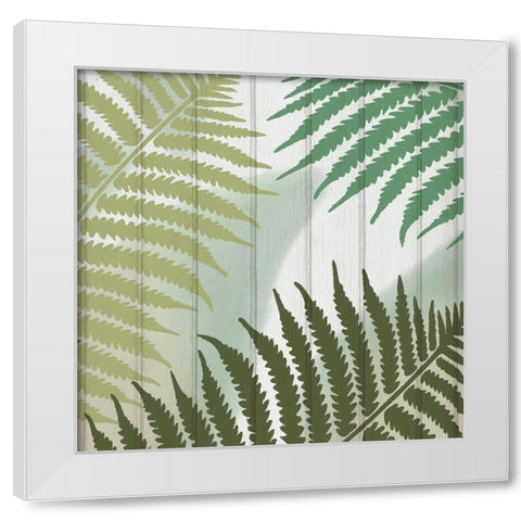 Tropics 1 White Modern Wood Framed Art Print by Kimberly, Allen
