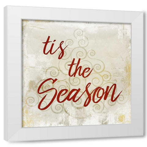 Tis the Season White Modern Wood Framed Art Print by Allen, Kimberly