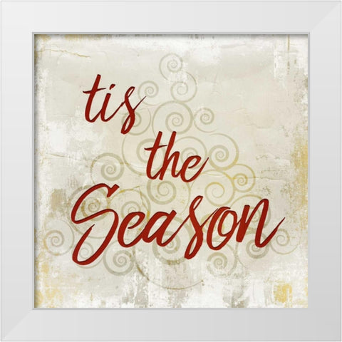 Tis the Season White Modern Wood Framed Art Print by Allen, Kimberly