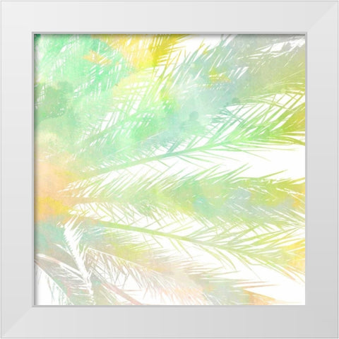 Watercolor Palm 1 White Modern Wood Framed Art Print by Allen, Kimberly