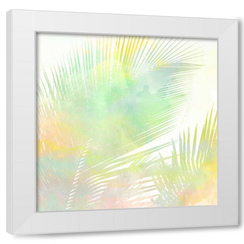 Watercolor Palm 2 White Modern Wood Framed Art Print by Allen, Kimberly