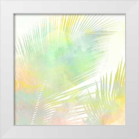 Watercolor Palm 2 White Modern Wood Framed Art Print by Allen, Kimberly