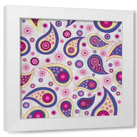 Wild Flower Day Pattern 3 White Modern Wood Framed Art Print by Allen, Kimberly