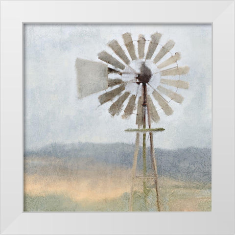 Open Spaces White Modern Wood Framed Art Print by Kimberly, Allen