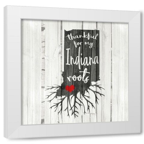 IN Roots White Modern Wood Framed Art Print by Kimberly, Allen
