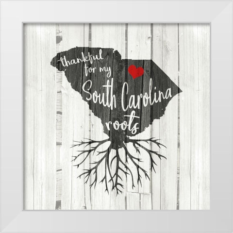 SC Roots White Modern Wood Framed Art Print by Kimberly, Allen