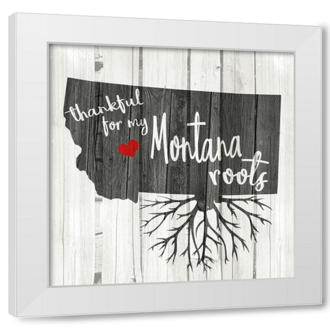 MT Roots White Modern Wood Framed Art Print by Kimberly, Allen
