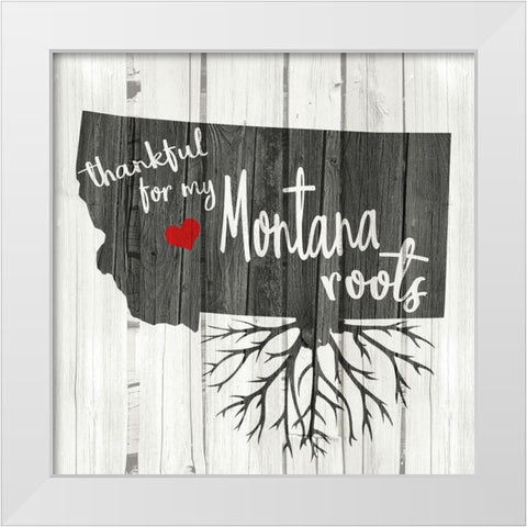 MT Roots White Modern Wood Framed Art Print by Kimberly, Allen