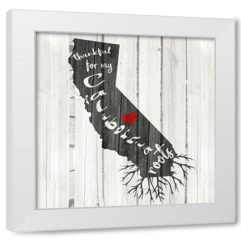 CA Roots White Modern Wood Framed Art Print by Allen, Kimberly