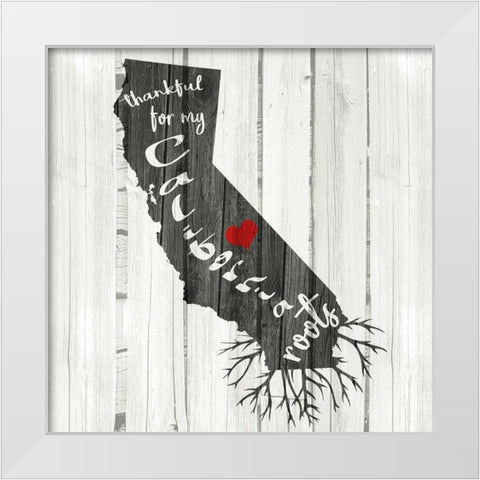 CA Roots White Modern Wood Framed Art Print by Allen, Kimberly