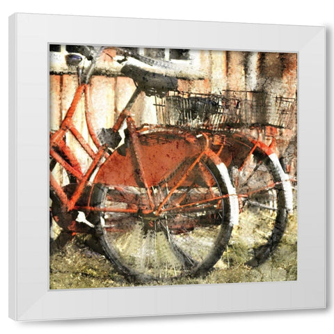 Ride Bicycles White Modern Wood Framed Art Print by Kimberly, Allen