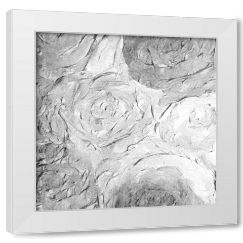 Paper Roses Grey 2 White Modern Wood Framed Art Print by Kimberly, Allen