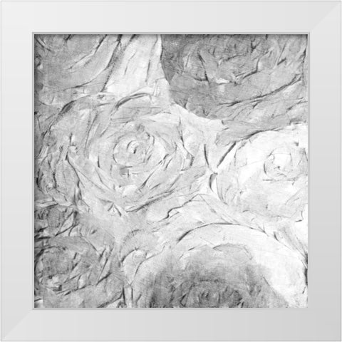 Paper Roses Grey 2 White Modern Wood Framed Art Print by Kimberly, Allen