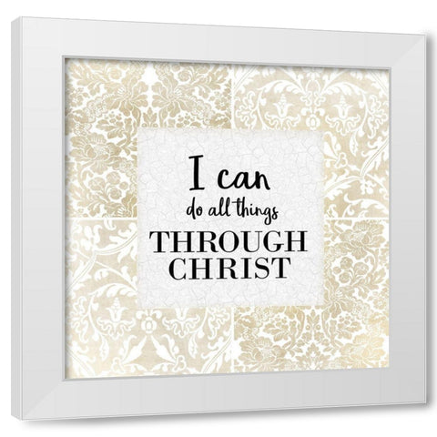 All Things 2 White Modern Wood Framed Art Print by Kimberly, Allen