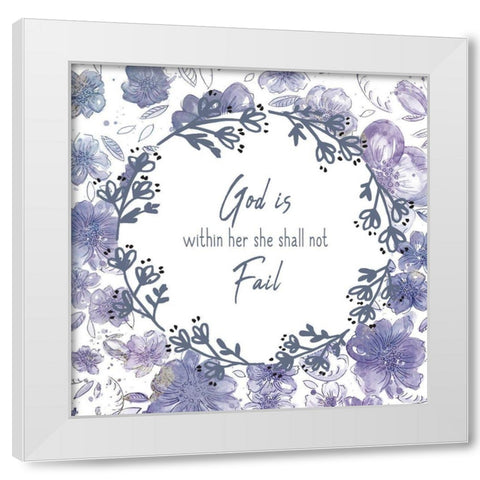 Within Her White Modern Wood Framed Art Print by Kimberly, Allen