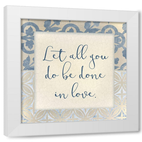 The Greatest 6 White Modern Wood Framed Art Print by Kimberly, Allen