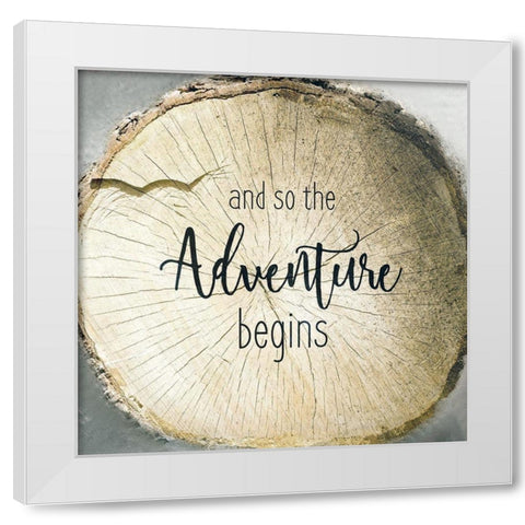 And So White Modern Wood Framed Art Print by Kimberly, Allen