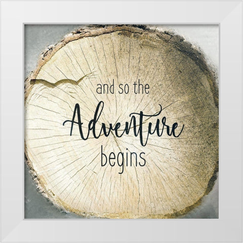 And So White Modern Wood Framed Art Print by Kimberly, Allen