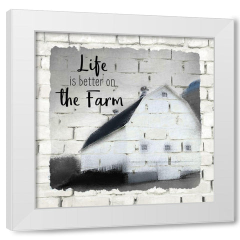 Farm Life 2 White Modern Wood Framed Art Print by Kimberly, Allen