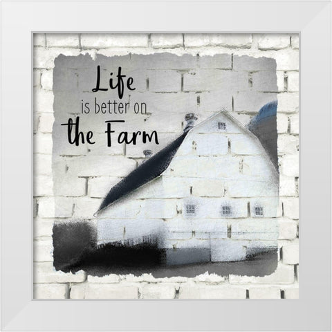 Farm Life 2 White Modern Wood Framed Art Print by Kimberly, Allen