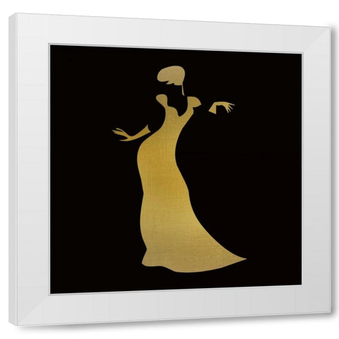 Fashion Silhouette 3 White Modern Wood Framed Art Print by Allen, Kimberly