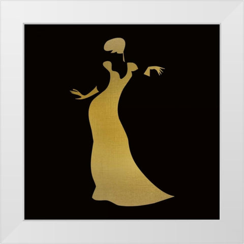 Fashion Silhouette 3 White Modern Wood Framed Art Print by Allen, Kimberly