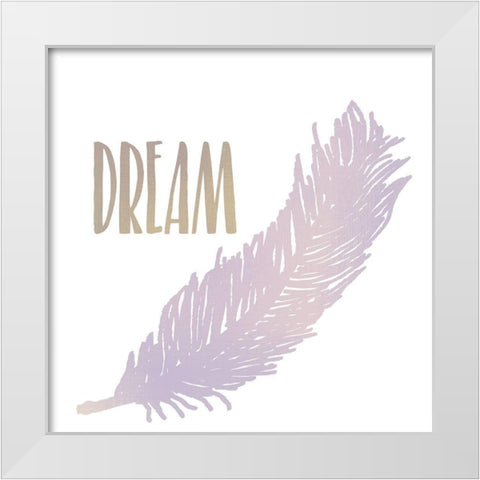Breathe 2 White Modern Wood Framed Art Print by Kimberly, Allen
