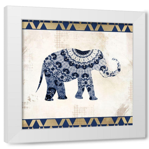 On Safari 1 White Modern Wood Framed Art Print by Kimberly, Allen
