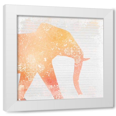 Elephant Dreams 1 White Modern Wood Framed Art Print by Kimberly, Allen