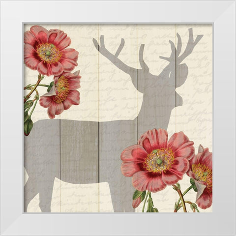 Wild Silhouette 1 White Modern Wood Framed Art Print by Kimberly, Allen